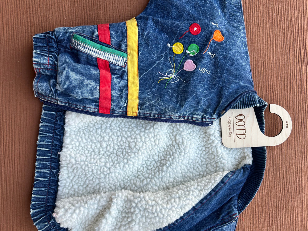 RC Baby 90s ‘Bear-y’ Acid Wash Denim Jacket